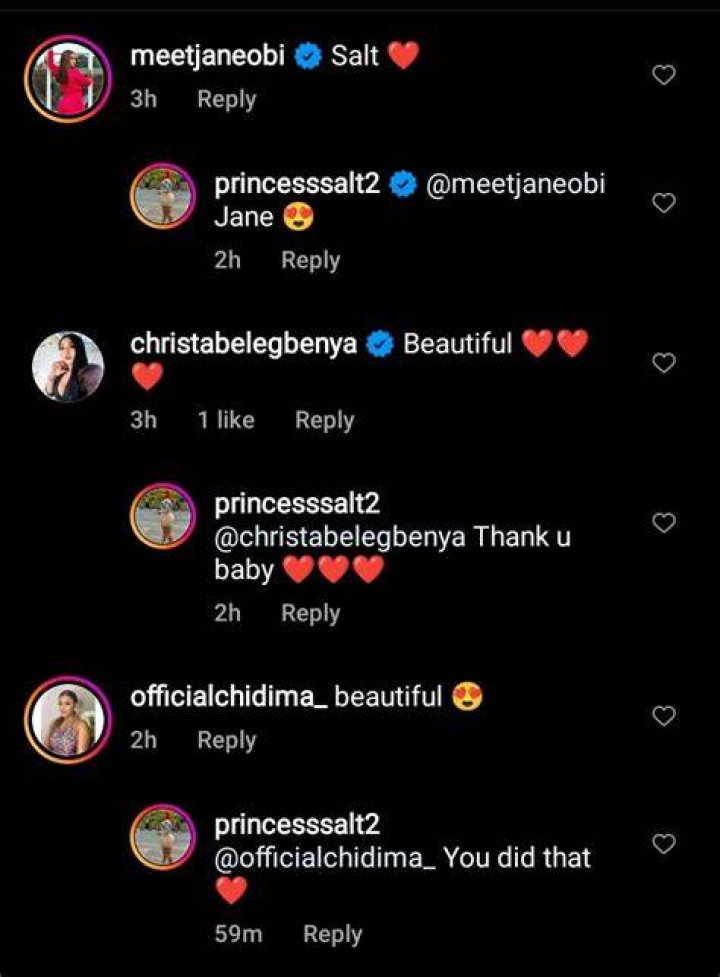 
Reactions As Actress Princess Salt Shares Pictures Of Herself Online 